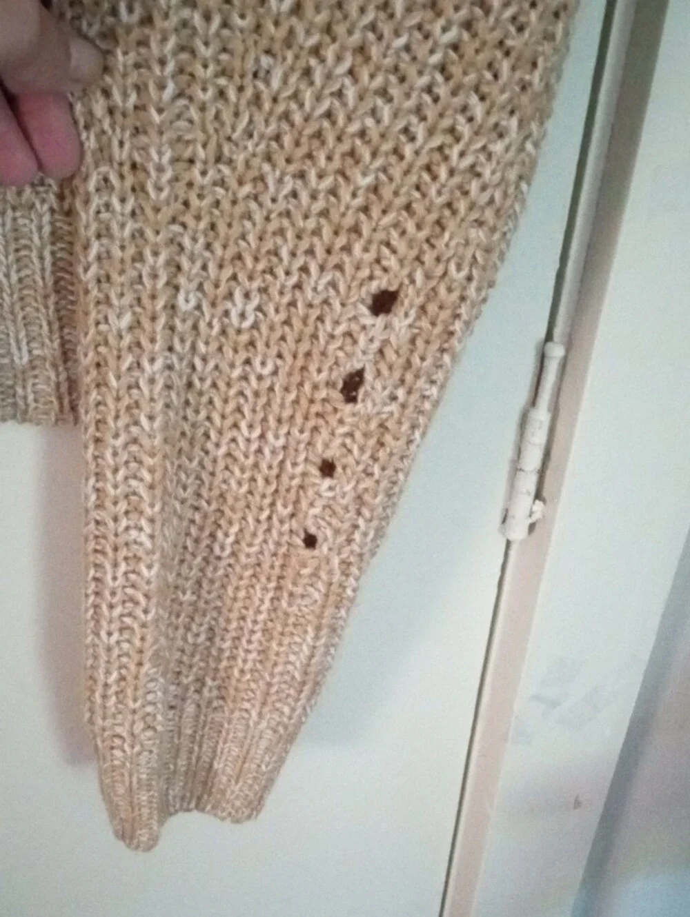 Streetwear Society Brown Chunky Cable Knit Marbled Knit Cardigan XL